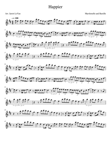 Happier (arr. Jarett LeVan)