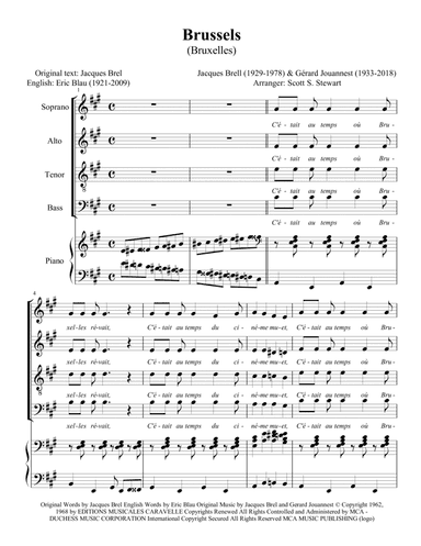 Brussels (bruxelles) (arr. Scott S. Stewart)