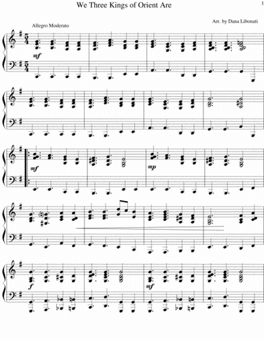 We Three Kings (arr. Dana Libonati)