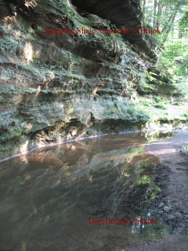 Skipping Shale Stones In A Brook