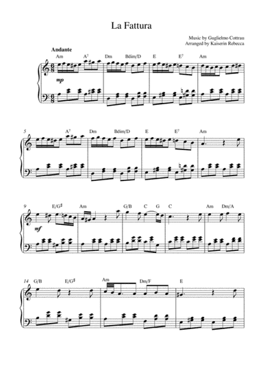 La Fattura (arr. Kaiserin Rebecca)