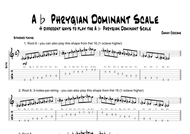 Ab Phrygian Dominant Scale (4 Ways to Play)