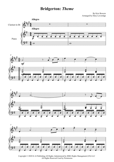 Bridgerton Theme (arr. Dury Loveridge)