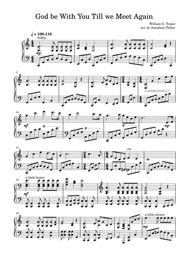 God Be With You Till We Meet Again (arr. Jonathan D. Talbot)