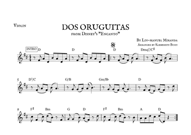 Dos Oruguitas (arr. Kleberson Buzo)