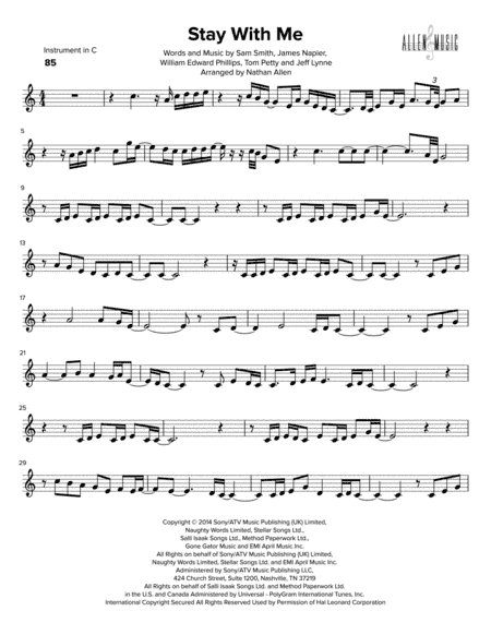 Stay With Me (arr. Nathan Allen)