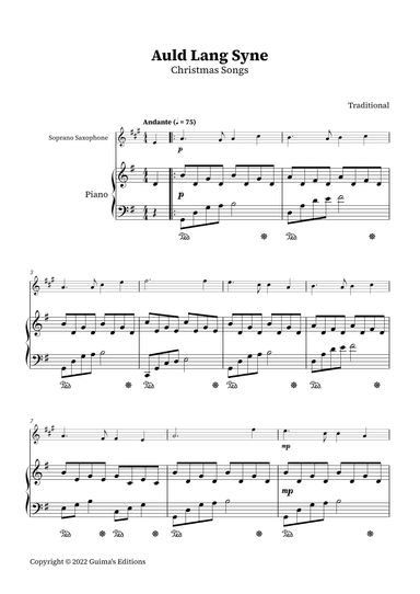 Auld Lang Syne (arr. Guima's Editions)