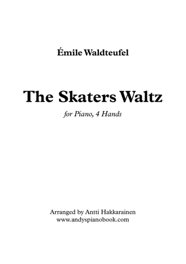 The Skaters Waltz - Piano, 4 Hands (arr. Antti Hakkarainen)