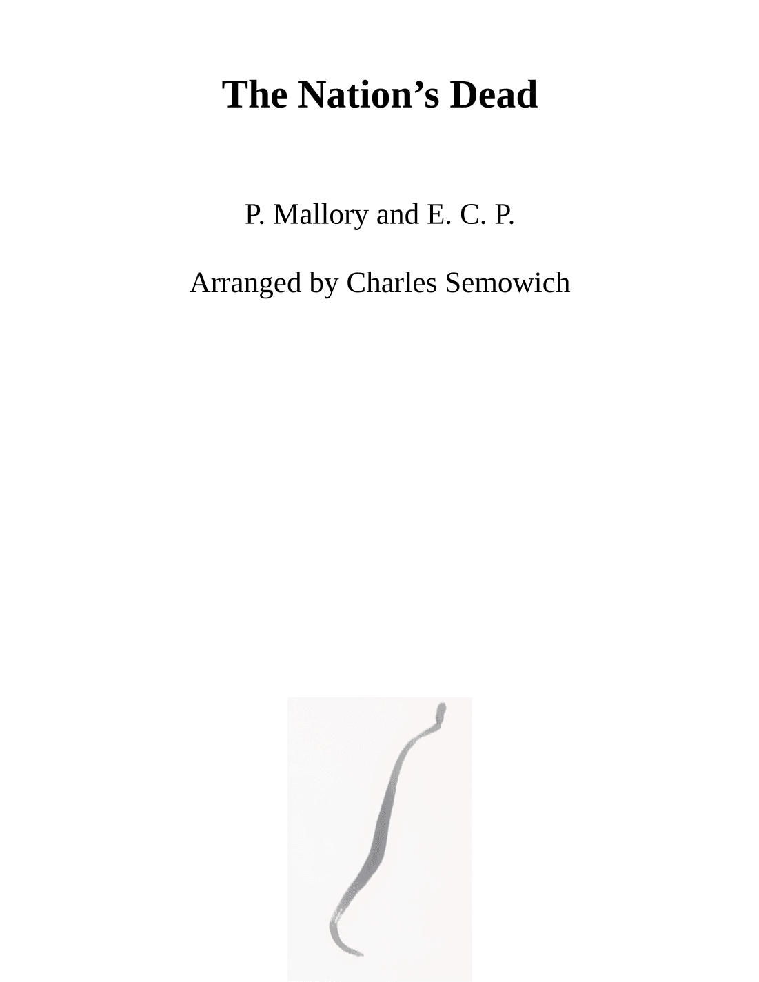 The Nation's Dead for Carillon (arr. Charles Semowich)