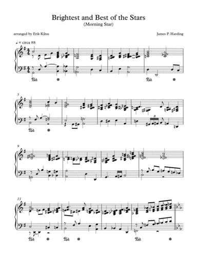 Brightest and Best of the Stars (Morning Star) (arr. Erik Kihss)