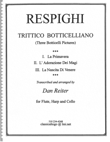 Respighi, Ottorino:  Three Botticelli  Pictures (arr. Daniel S. Reiter)