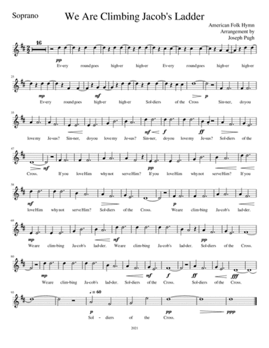 We Are Climbing Jacob's Ladder (SATB) (arr. Joseph Pugh)
