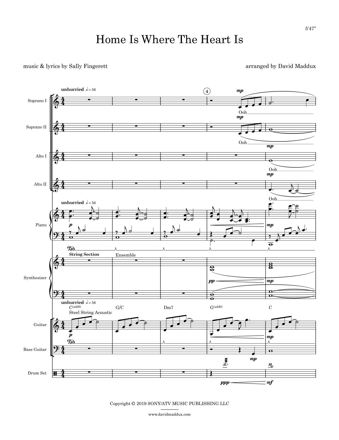 Home (arr. David Maddux)