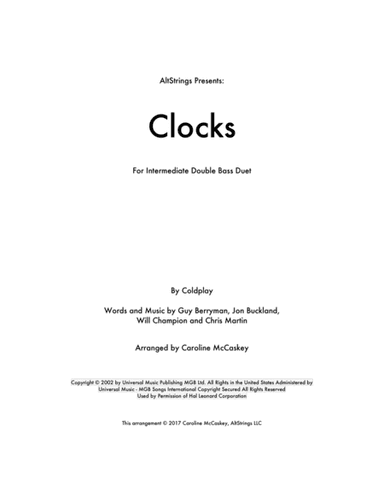 Clocks (arr. Caroline McCaskey)