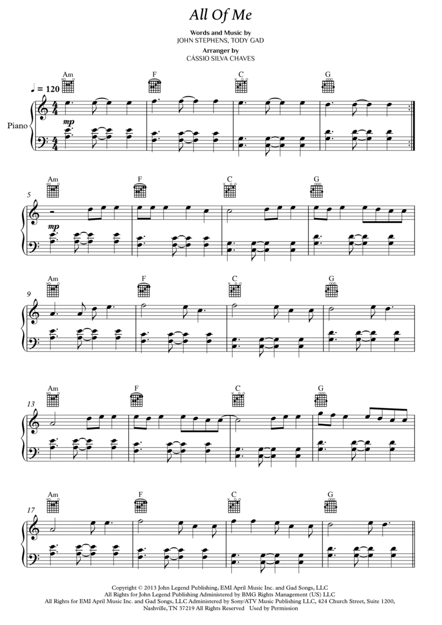All Of Me (arr. Cássio Silva Chaves)