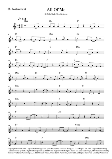 All Of Me (arr. Fabio Eduardo de Oliveira)