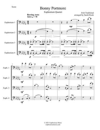 Bonny Portmore - Euphonium Quartet (arr. Sarah Houle)