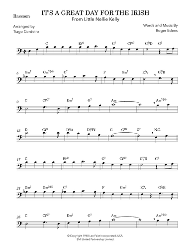 It's A Great Day For The Irish (arr. Tiago Cordeiro)
