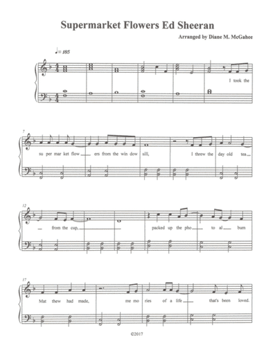 Supermarket Flowers (arr. Diane M. McGahee)