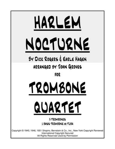 Harlem Nocturne (arr. John Groves)