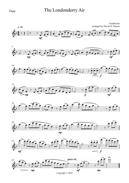 The Londonderry Air (arr. David D. Mason)