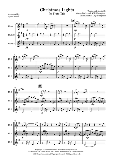 Christmas Lights (arr. Nyree Leslie)