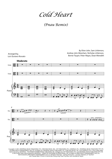 Cold Heart (pnau Remix) (arr. Luís Gustavo Rossato)