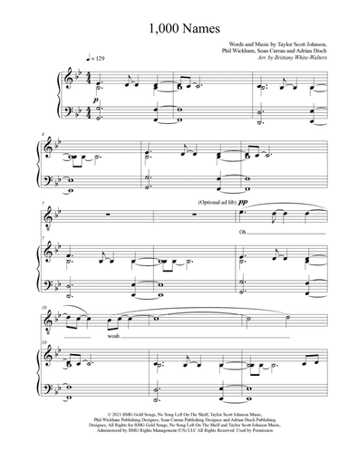 1,000 Names (arr. Brittany White-Walters)