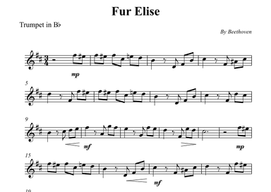 Fur Elise (arr. Wesley S. SIlva)