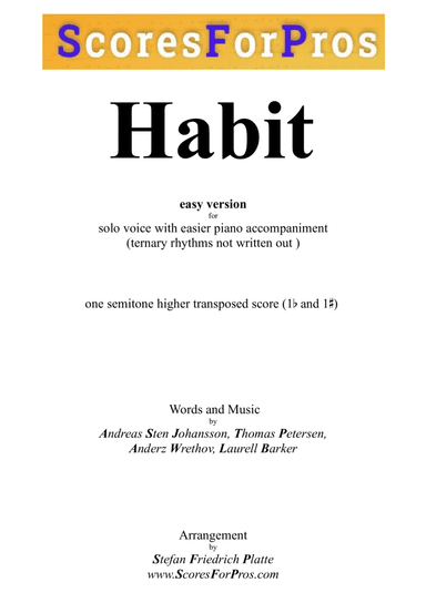 Habit (arr. Stefan Friedrich Platte)