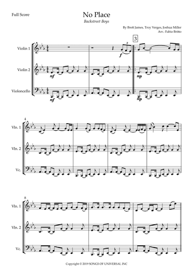 No Place (arr. Fabio Britto)