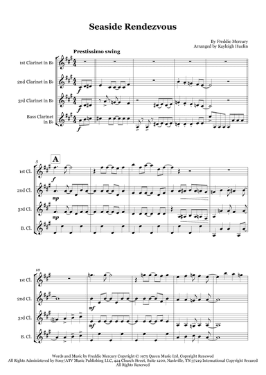 Seaside Rendezvous (arr. Kayleigh Huelin)