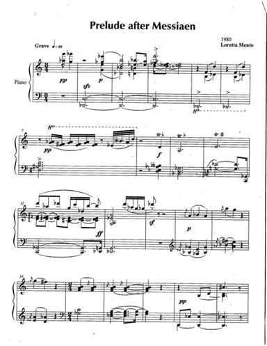 Prelude after Messiaen