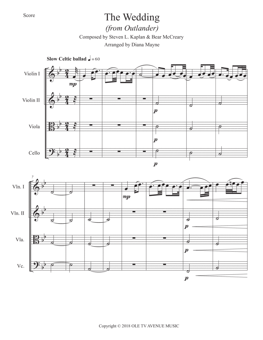 The Wedding (arr. Diana Mayne)
