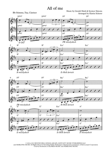 All Of Me (arr. Katrin Scherer)