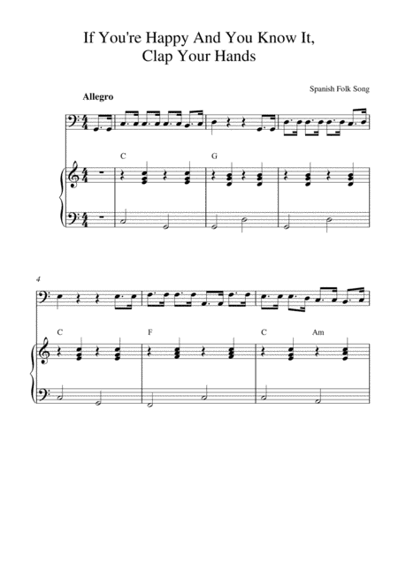 If You're Happy And You Know It, Clap Your Hands (for bassoon solo and piano accompaniment) (arr. Kaiserin Rebecca)