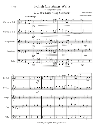 Polish Christmas Waltz (for Hungry Five) (arr. Nathaniel Hontz)