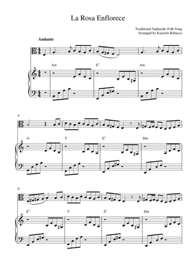 La Rosa Enflorece (The Rose Flowers) (arr. Kaiserin Rebecca)