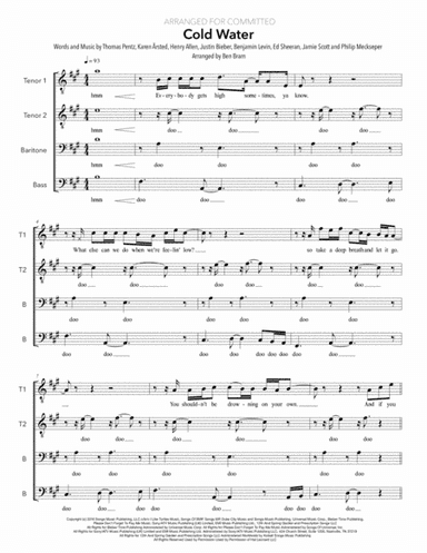 Cold Water (arr. Ben Bram)