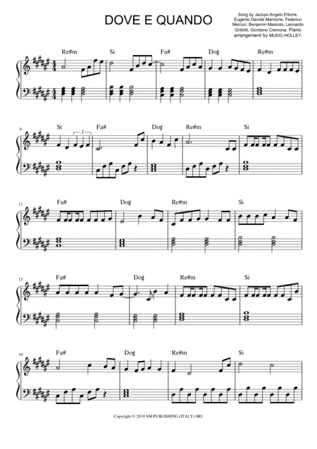 Benji E Fede (arr. Music-holley)