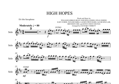 High Hopes (arr. Zachary Corbett)