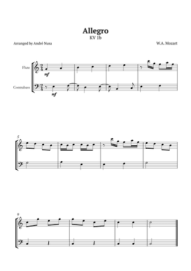 Allegro K1b (arr. André Nusa)