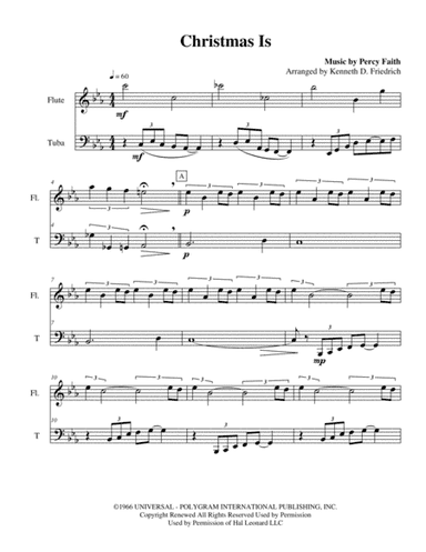 Christmas Is (arr. Kenneth D. Friedrich)