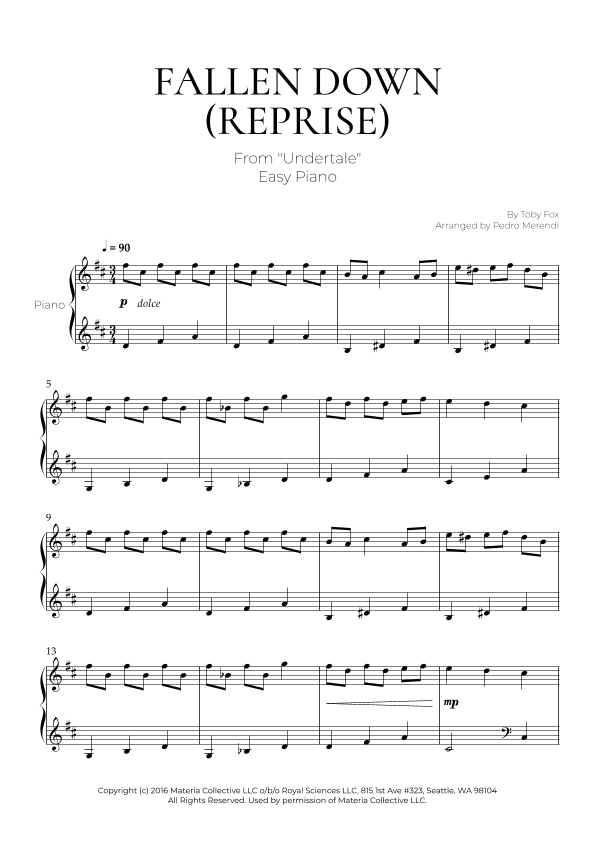 Fallen Down (arr. Pedro Merendi)