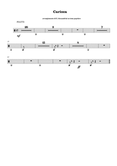 Carioca- piatti (arr. Ester Alessandrini)