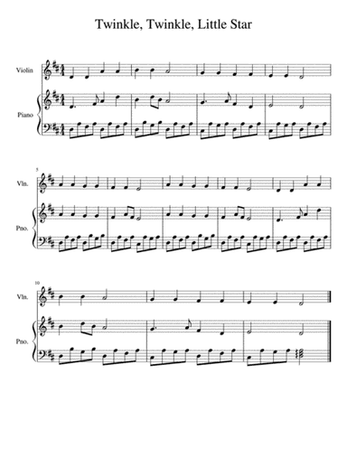 Twinkle, Twinkle, Little Star (arr. Michelle Su)