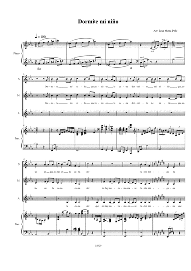Dormite mi niño (arr. Jose Mena Polo)