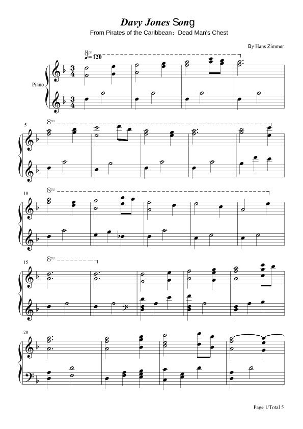 Davy Jones (arr. poon)