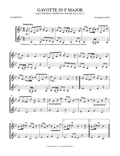 Gavotte in F Major (from Concerto Grosso in F Major) (arr. Mark Phillips)