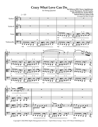 Crazy What Love Can Do (arr. Matt Wright)
